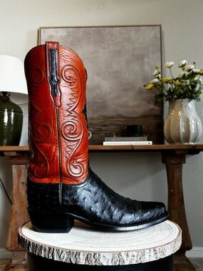 Lucchese Randall - Full Quill Ostrich - 8.5D - GY1007 73